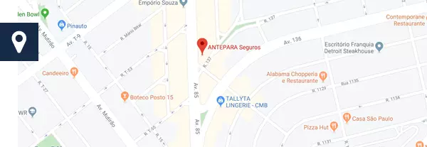 Localização da ANTEPARA Corretora de Seguros
